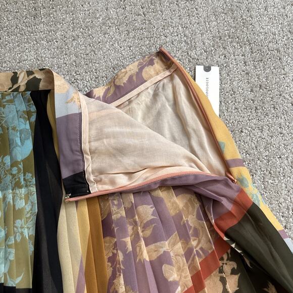 Anthropologie Maeve Consuela Pleated Maxi Skirt Pull-On Womens Size 8 NWT - Picture 4 of 11